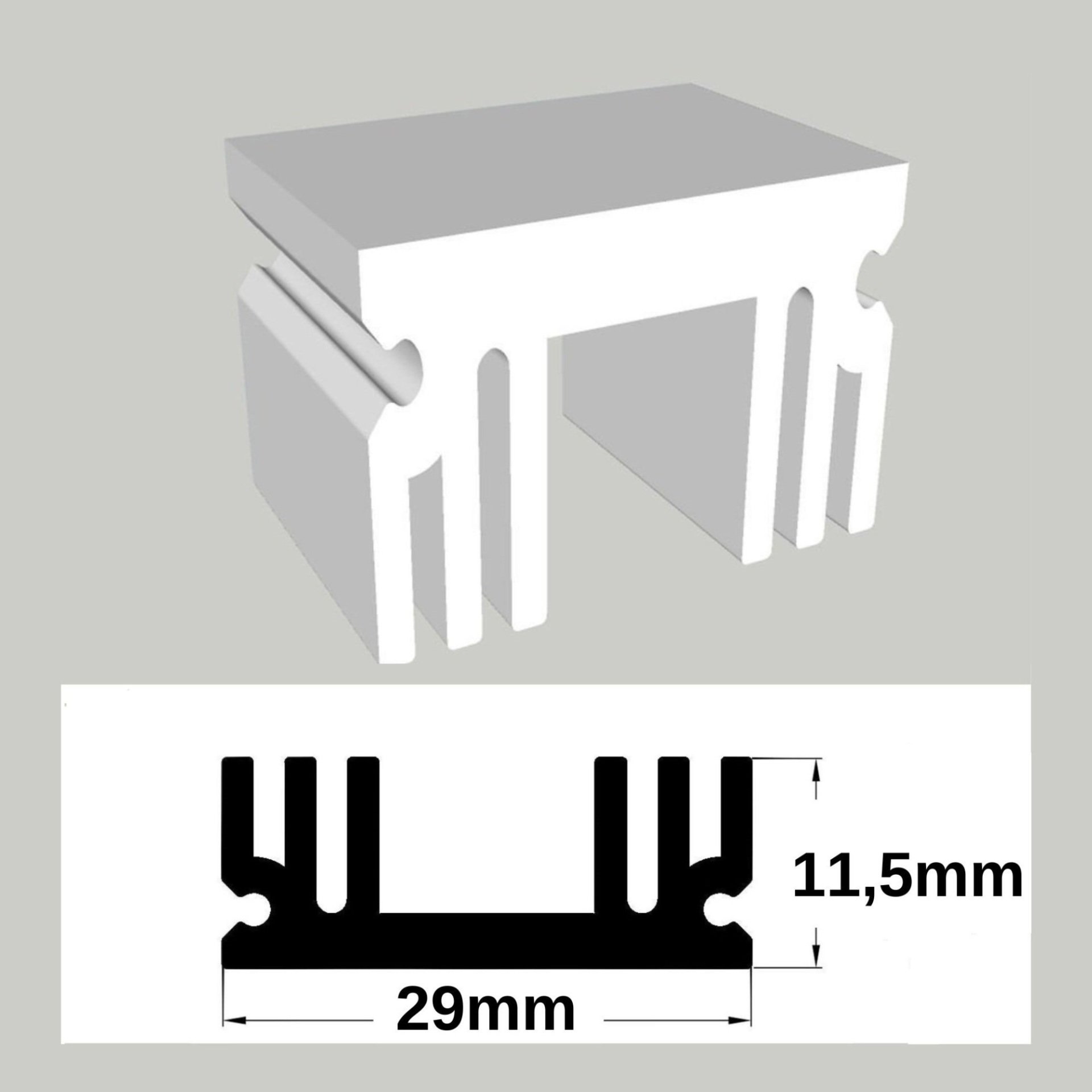 LP-55 Alüminyum Led Soğutucu 150cm