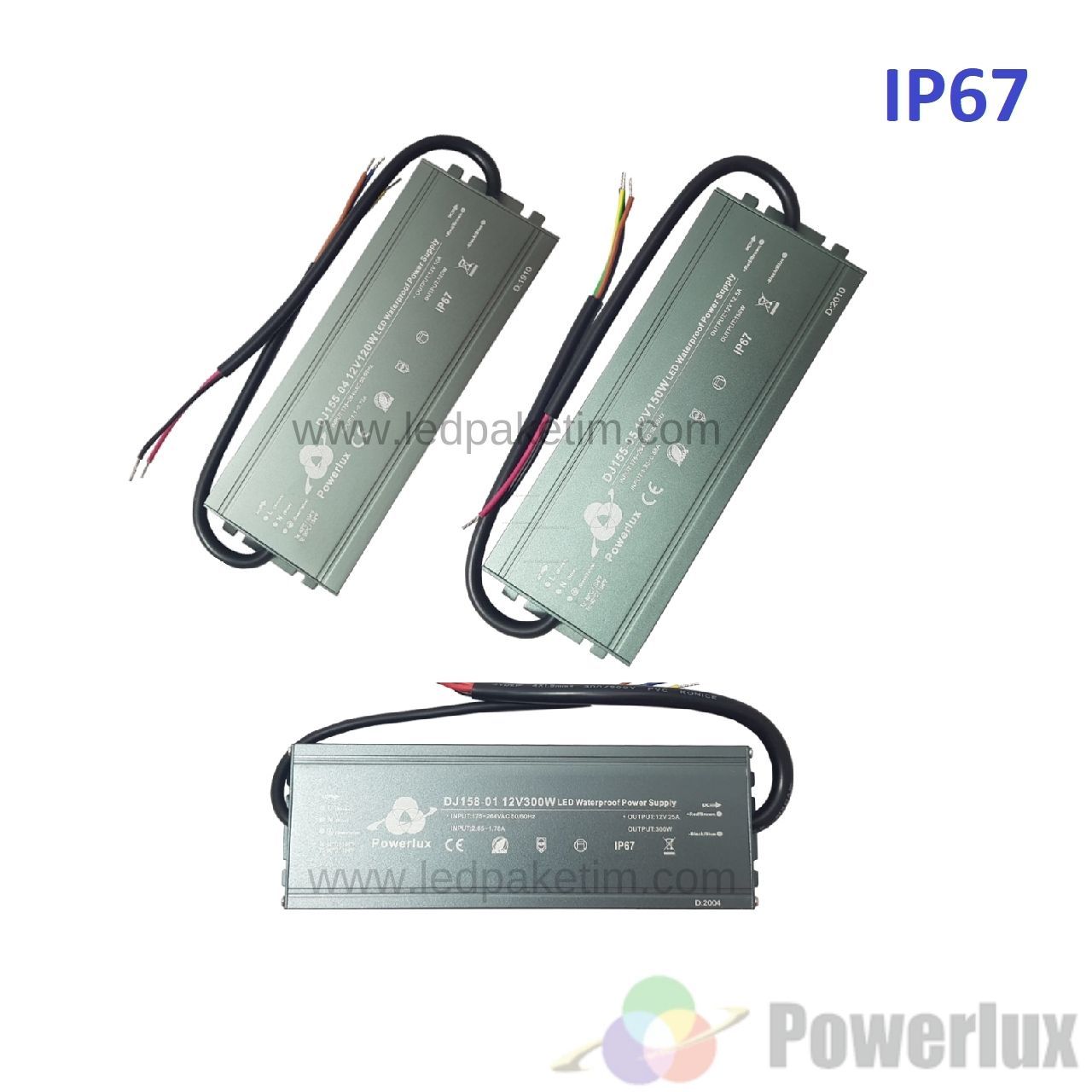 12 Volt IP67 Powerlux Adaptör Çeşitleri