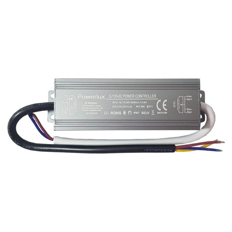 12 Volt IP67 Powerlux Adaptör Çeşitleri 12V-3A 36W