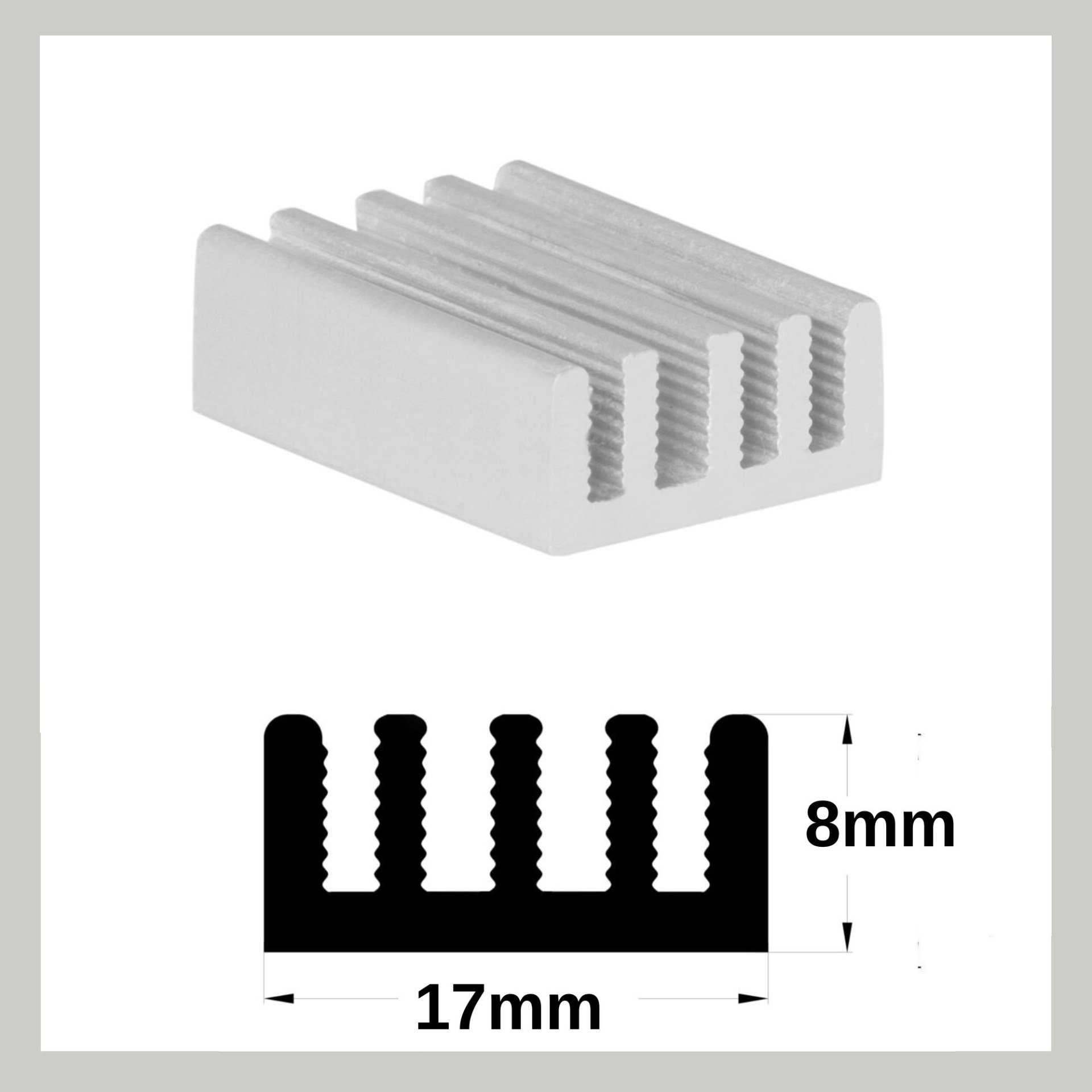 LP-2455 Alüminyum Led Soğutucu 32cm