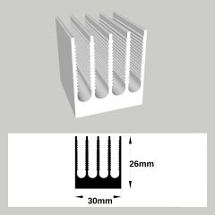 151AS Alüminyum Led Soğutucu 24cm