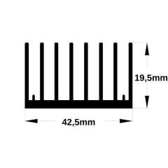 LP-350 Alüminyum Led Soğutucu 48cm