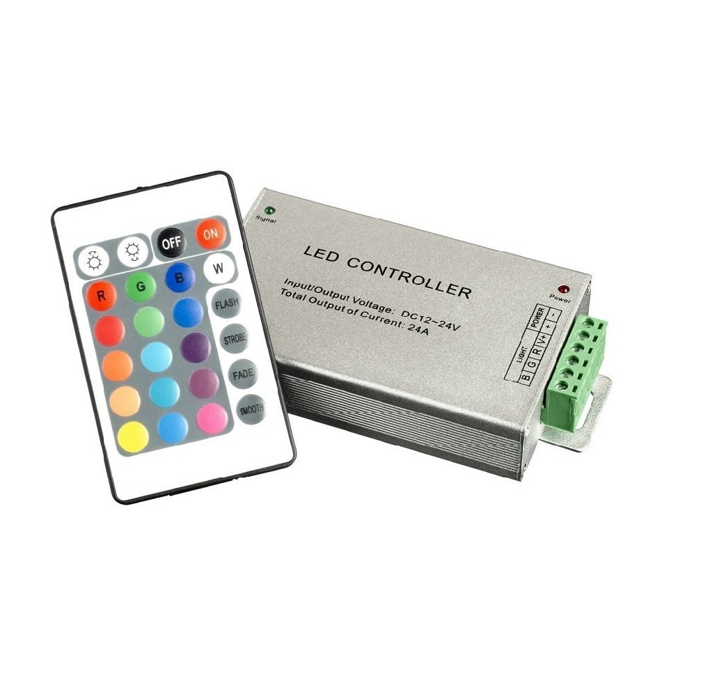 24 Amper 20 Buton RF Kumandalı RGB Ünitesi 12-24V