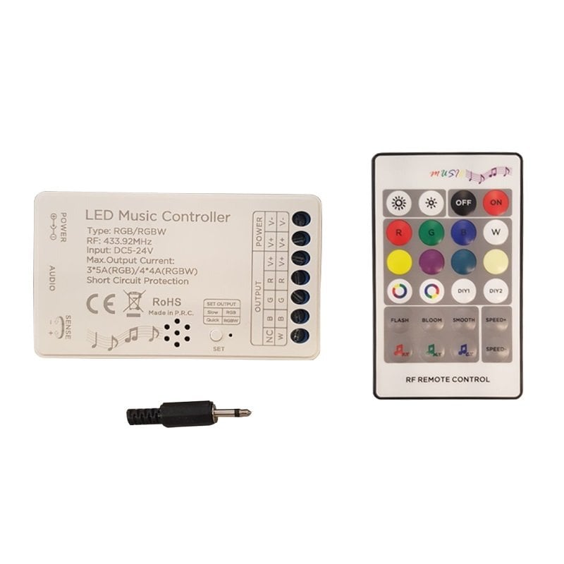 RGB / RGBW Müzik Sese Duyarlı Kontrol Cihazı