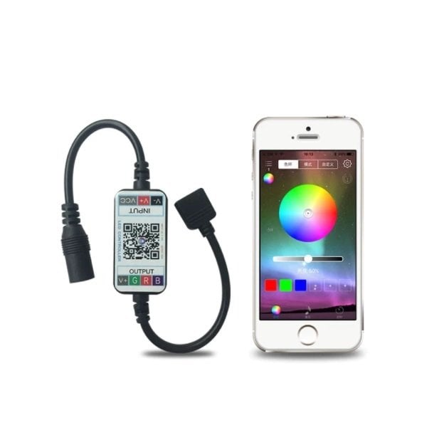Bluetoothlu RGB Şerit Led Kontrol 3x2A 5-24V
