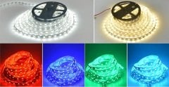 12V 5050-60 IP20 İç Mekan Üç Çipli Şerit Led