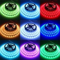 12V 5050-60 IP20 İç Mekan Üç Çipli Şerit Led
