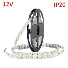 12V 5050-60 IP20 İç Mekan Üç Çipli Şerit Led