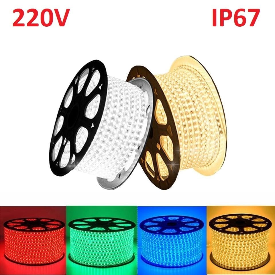 220 Volt Şerit Led IP67 Silikonlu 50 Metre