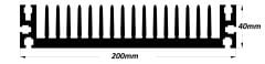 LP-240 Alüminyum Led Soğutucu 96cm