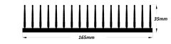 160AS Alüminyum Led Soğutucu 32cm