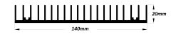 LP-164 Alüminyum Led Soğutucu 150cm
