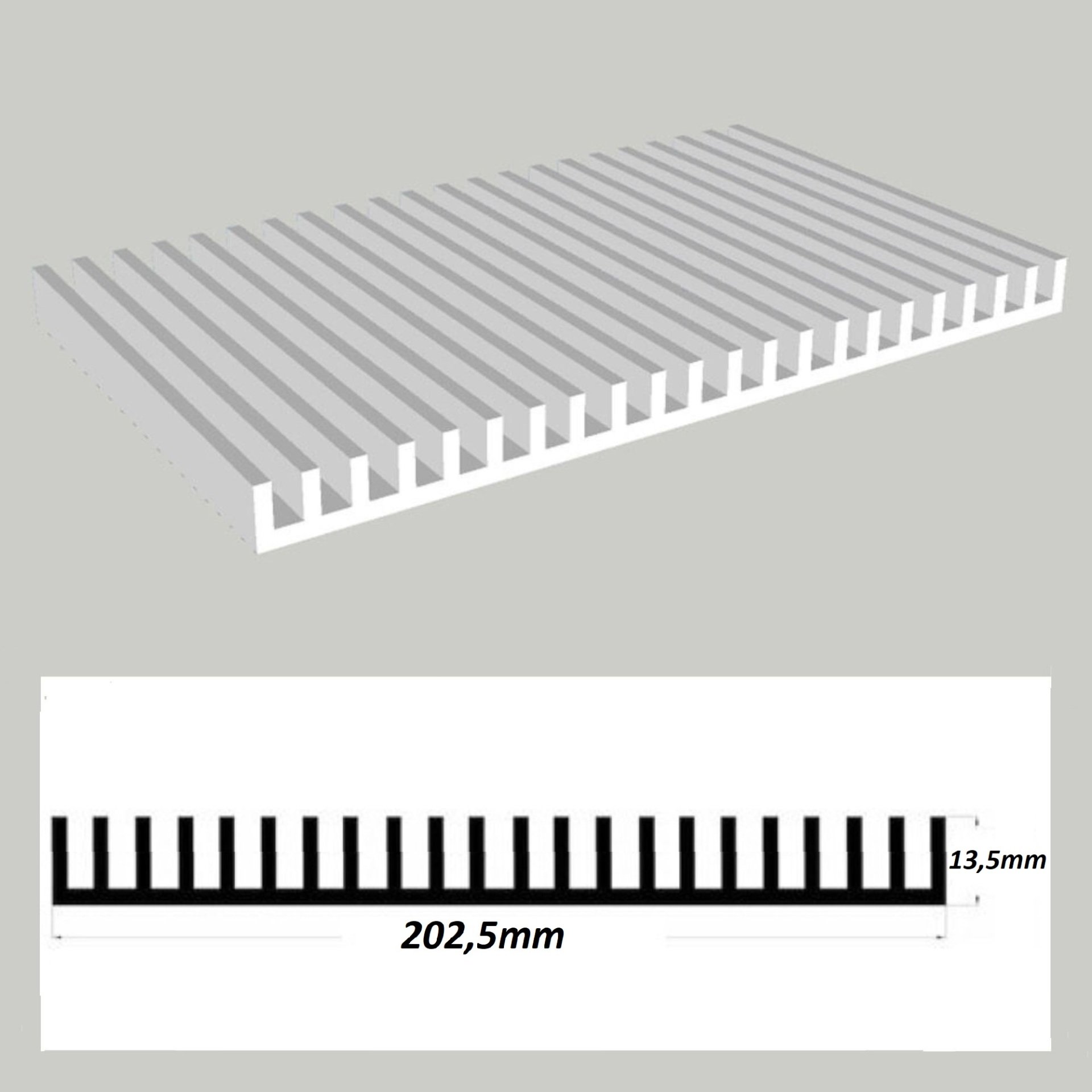 LP-1611 Alüminyum Led Soğutucu 64cm