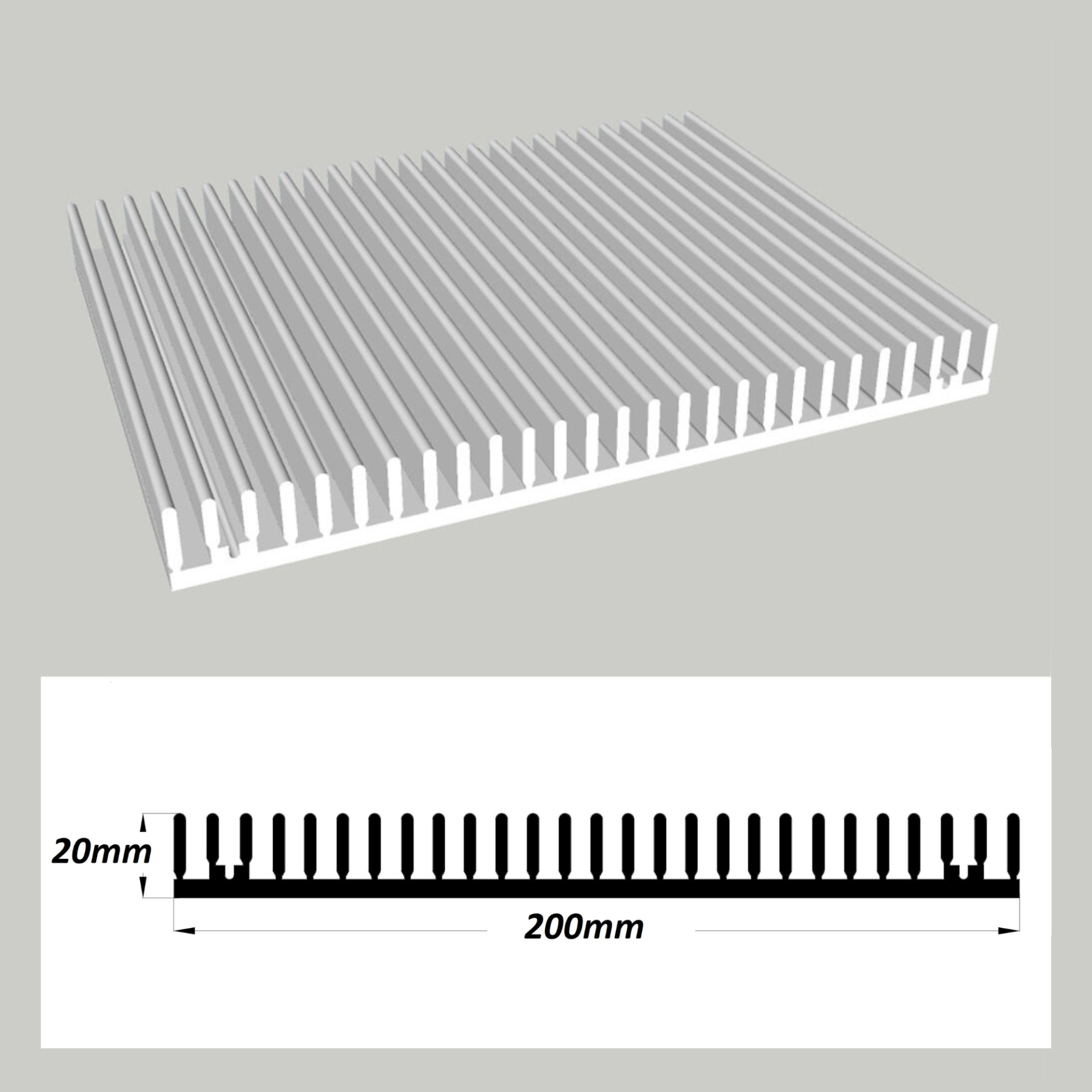 LP-563 Alüminyum Led Soğutucu 64cm