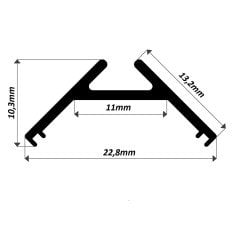 LP-2005 45 Derece Köşe Lineer Led Bar Kasa