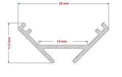 LP-4545 45 Derece Köşe Lineer Led Bar Kasa
