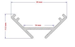 LP-4545 45 Derece Köşe Lineer Led Bar Kasa