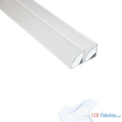 LP-4545 Beyaz Boyalı 45 Derece Köşe Lineer Led Bar Kasa