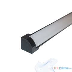 LP-4545 Siyah Boyalı 45 Derece Köşe Lineer Led Bar Kasa