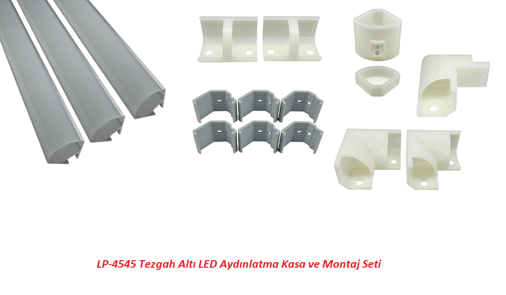 3x1 Metre LP-4545 45 Derece Açılı Lineer Led Bar Kasa Set
