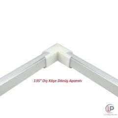 3x1 Metre LP-4545 45 Derece Açılı Lineer Led Bar Kasa Set