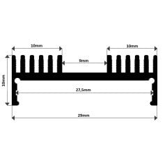 LP-001 Çift Sıra Lineer Led Bar Kasa