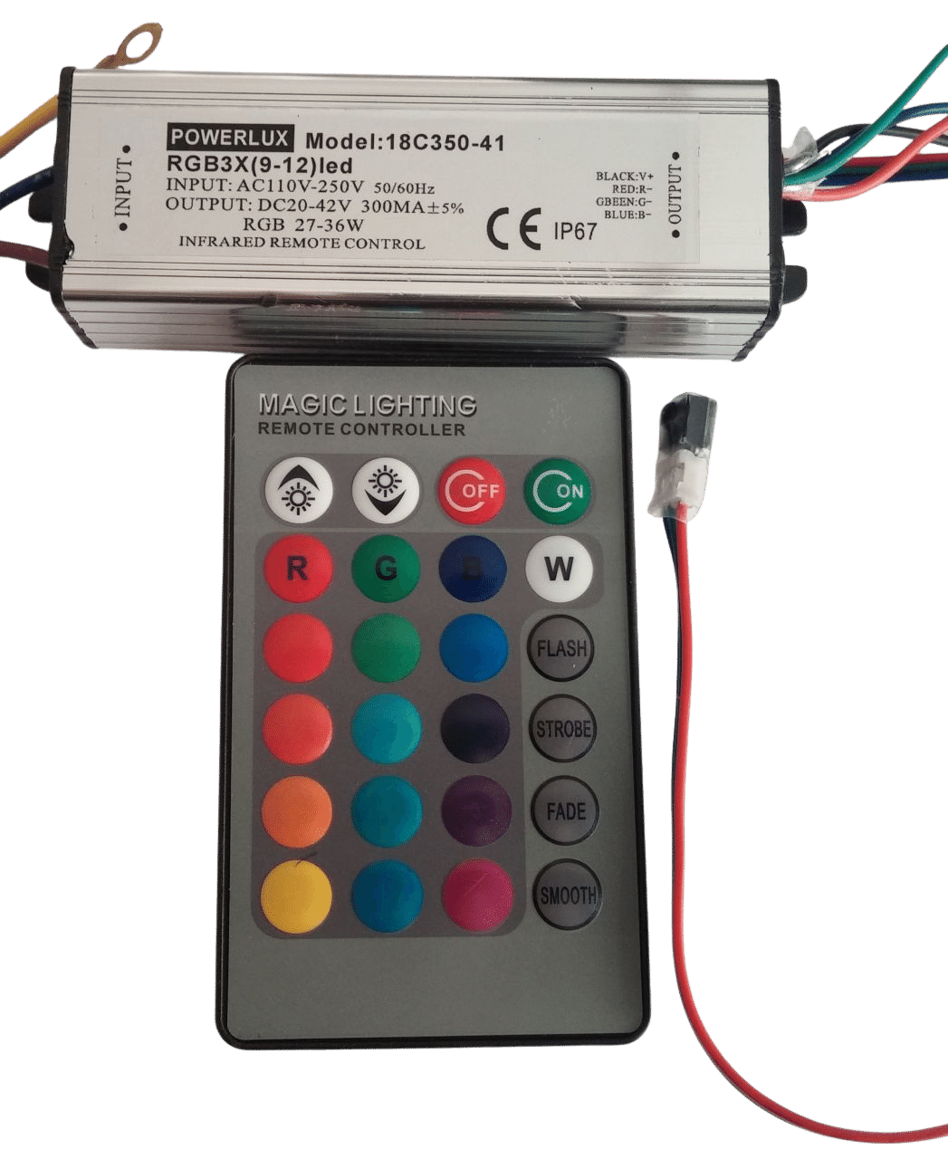 Rgb Powerled Sürücü IR Kumandalı 27-36 Led