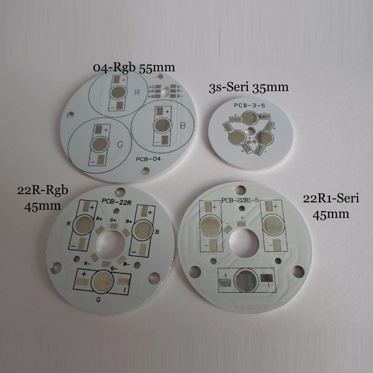 3lü Round Yuvarlak Power Led PCB