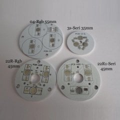 3lü Round Yuvarlak Power Led PCB