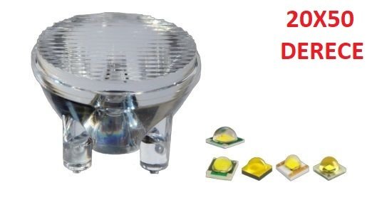 SMD 3535 Led İçin Nude Lens Çeşitleri 20x50 Derece