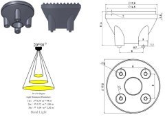 SMD 3535 Led İçin Nude Lens Çeşitleri 20x50 Derece