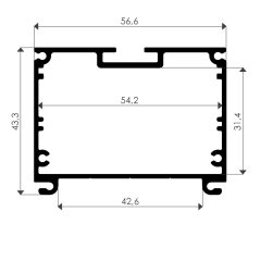LP-540 Etanj Led Armatür Boş kasa Takım