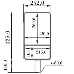 LP-20 Led Sokak Armatür Boş Kasa Takım 150W