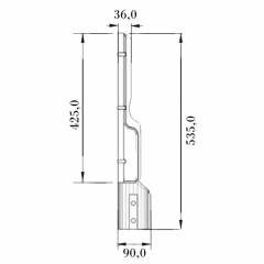LP-20 Led Sokak Armatür Boş Kasa Takım 150W